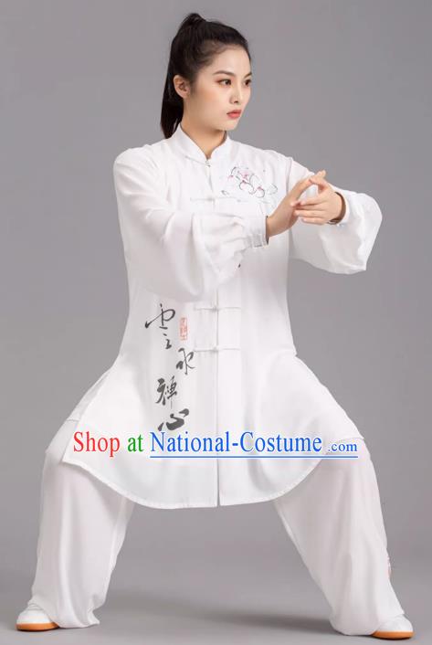 Tai Chi Clothes Competition Practice Loose Silk Hemp Elegant Martial Arts Morning Exercise Men And Women