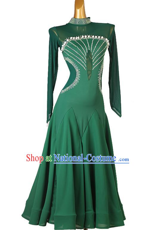 Modern Dance Dress National Standard Dance Waltz Performance Competition Suit Professional Ballroom Dance Big Swing Skirt