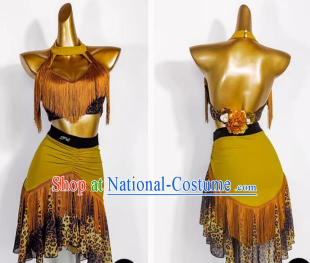 Latin Dance Practice Clothes Performance Suit National Standard Dance Tassel Skirt