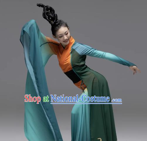 Classical Dance Wide Sleeve Clothing Chinese Style Examination Han And Tang Costume Performance Clothing