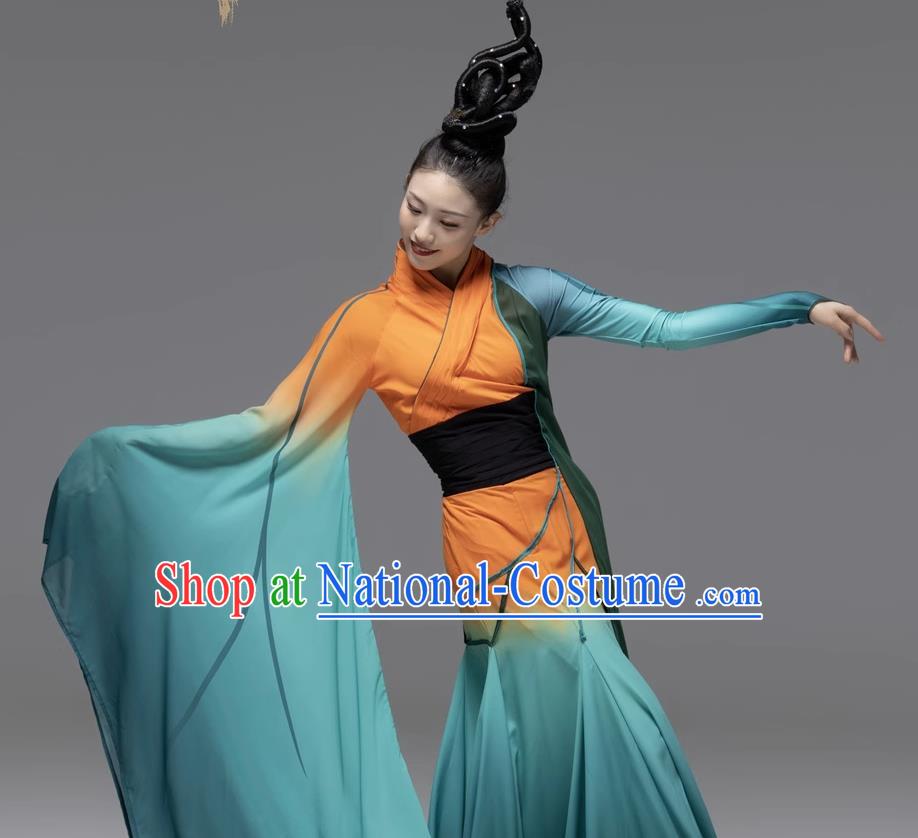 Classical Dance Wide Sleeve Clothing Chinese Style Examination Han And Tang Costume Performance Clothing