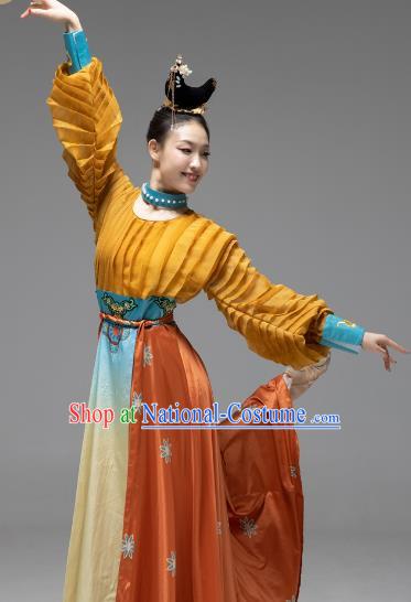 Chinese Classical Dance Han Tang Dance Lantern Dance Performance Group Dance Dress