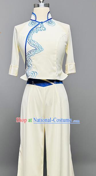 Spring Festival Gala Dingbu Bridge Dance Performance Costume Water Clear Women Group Dance Classical Dance Chinese Style