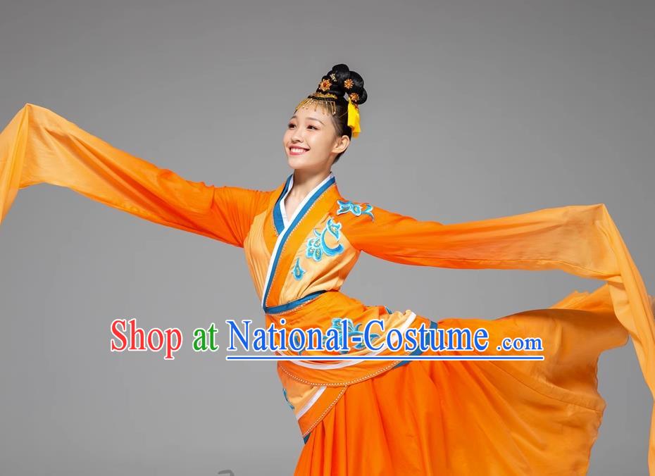 Classical Dance Water Sleeve Dance Costume Jade Dance Long Water Sleeve National Performance Costume