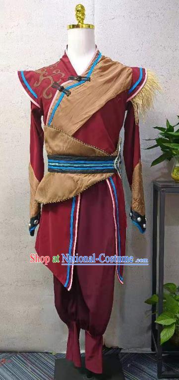 Mongolian Dance Group Dance Minority Male Mongolian Costume Prairie Dance Male Group Dance