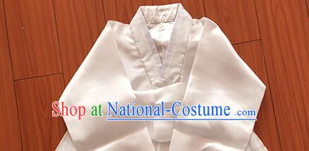 Korean Traditional Costume White Dance Fashion Female Hanbok