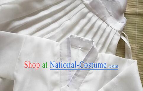 Korean Traditional Costume White Dance Fashion Female Hanbok