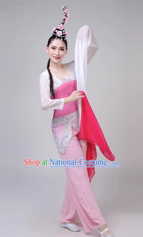 Classical Dance Costume Female Elegant Water Sleeve Performance Costume National Group Dance Taoli Cup Stage Taoyao Performance Costume