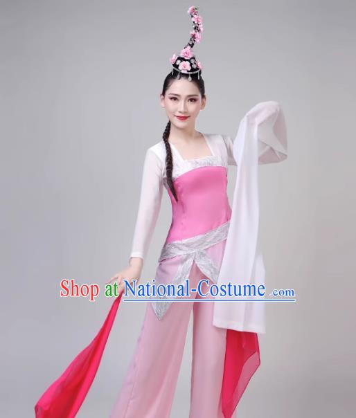 Classical Dance Costume Female Elegant Water Sleeve Performance Costume National Group Dance Taoli Cup Stage Taoyao Performance Costume