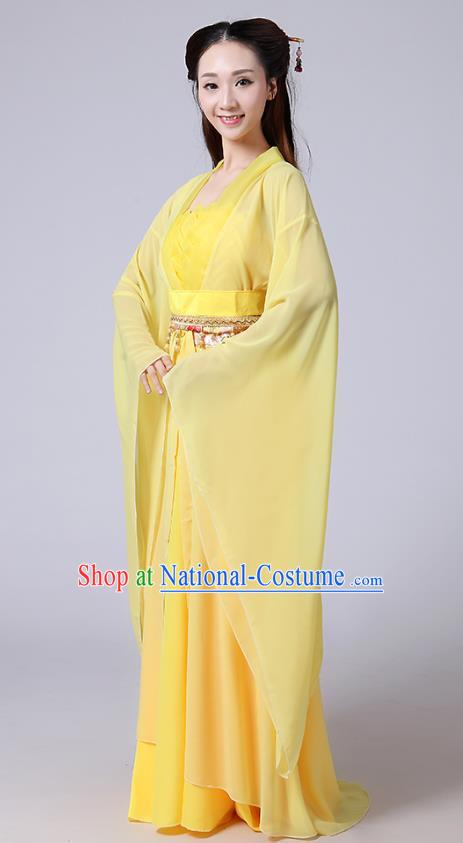 Heroine Little Dragon Girl White Liu Yifei Ancient Costume Seven Fairies Costume