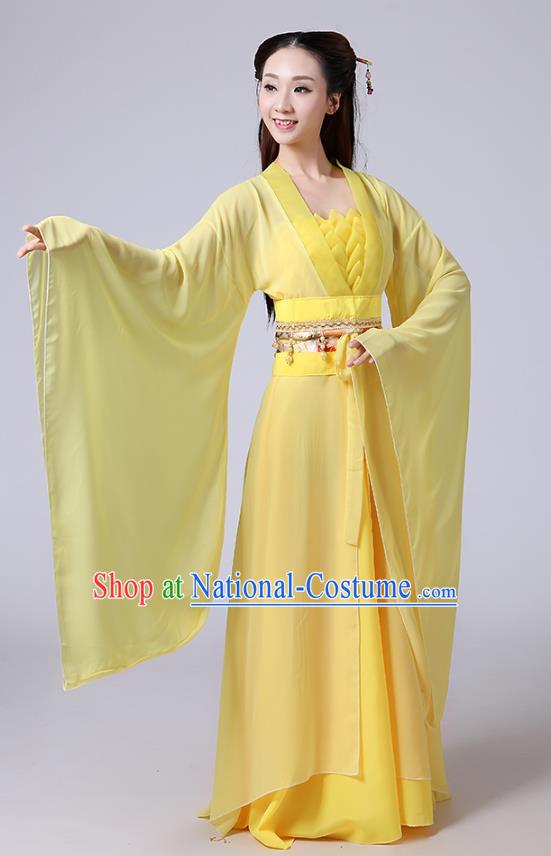 Heroine Little Dragon Girl White Liu Yifei Ancient Costume Seven Fairies Costume