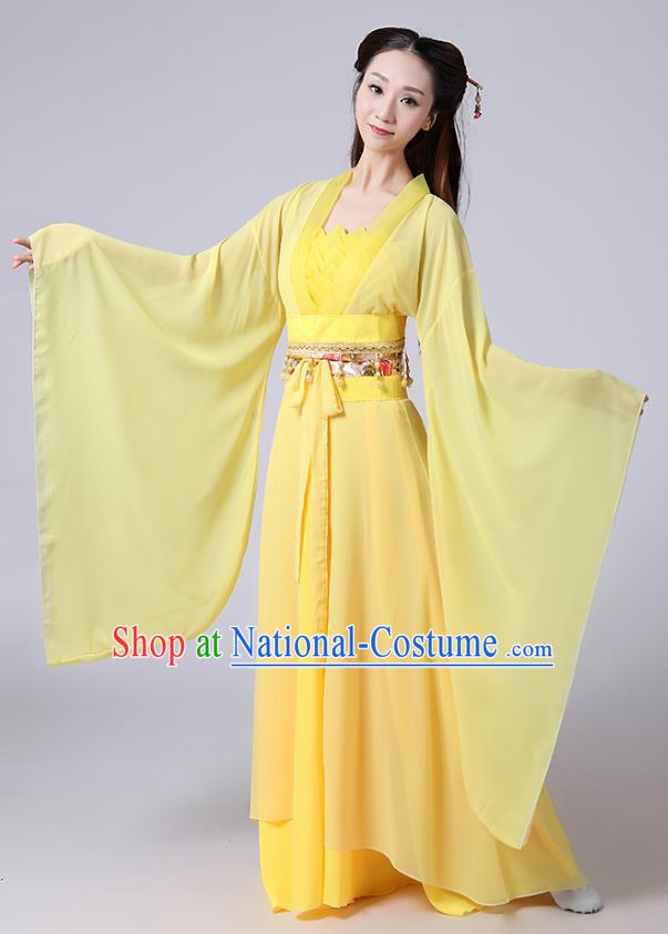 Heroine Little Dragon Girl White Liu Yifei Ancient Costume Seven Fairies Costume