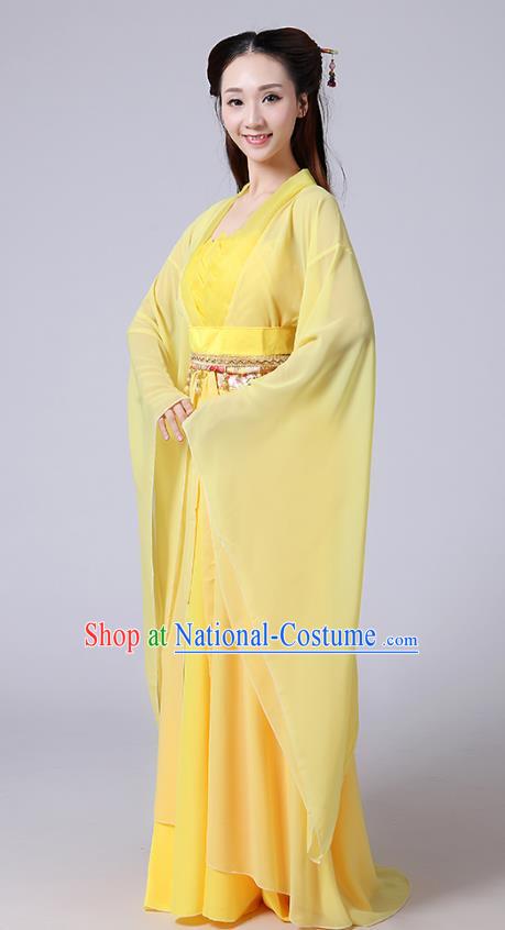 Heroine Little Dragon Girl White Liu Yifei Ancient Costume Seven Fairies Costume