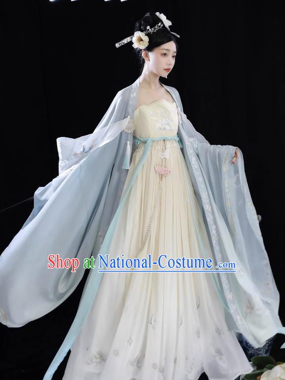 China Woman Hanfu Tang Dynasty Court Empress Dress Ancient Imperial Consort Garment Costumes