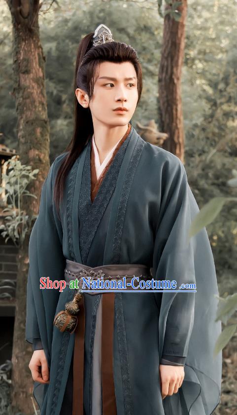 China Ancient TV Series Swordsman Costume Male Hanfu Fashion Xian Xia Drama Immortal Samsara Tang Zhou Clothing