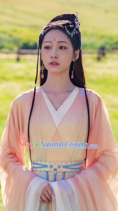 Xian Xia Drama Immortal Samsara Lin Lang Clothing China Ancient TV Series Fairy Costume Princess Pink Hanfu Dress