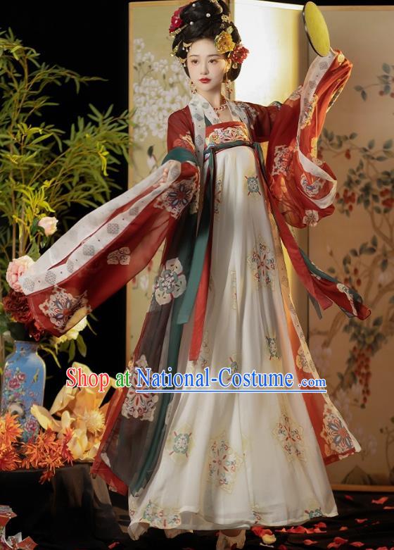 Ancient China Empress Costumes Court Woman Hanfu Dress Ancient Palace Princess Clothing