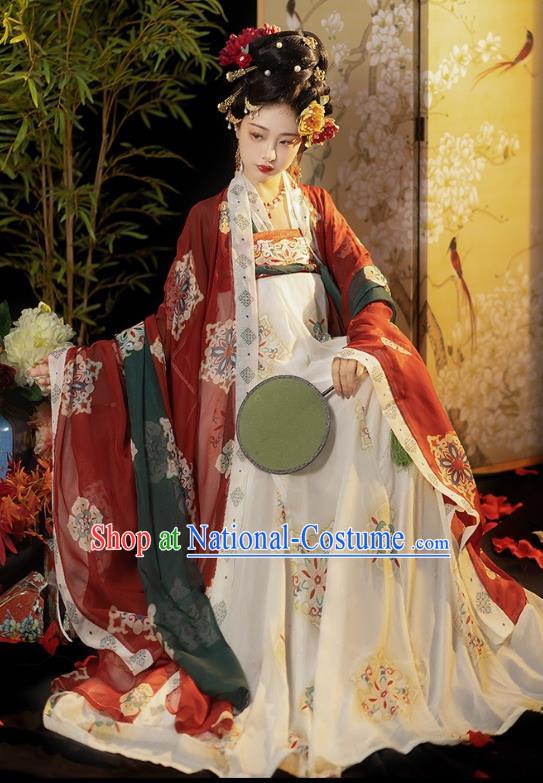 Ancient China Empress Costumes Court Woman Hanfu Dress Ancient Palace Princess Clothing