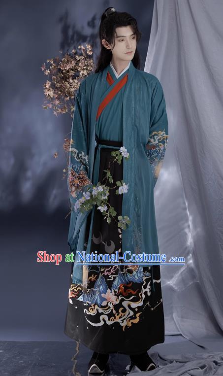 China Song Dynasty Prince Clothing Wuxia TV Series Swordsman Hanfu Ancient Scholar Costumes