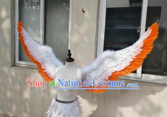 Professional Model Catwalks Props Brazilian Carnival Angel Wings Top Show Feather Wings