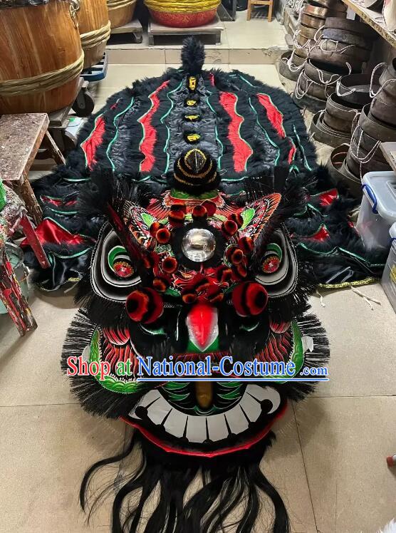 Top Competition and Parade Zhang Fei Lion Dance Costume China New Year Fut San Lion Outfit Complete Set