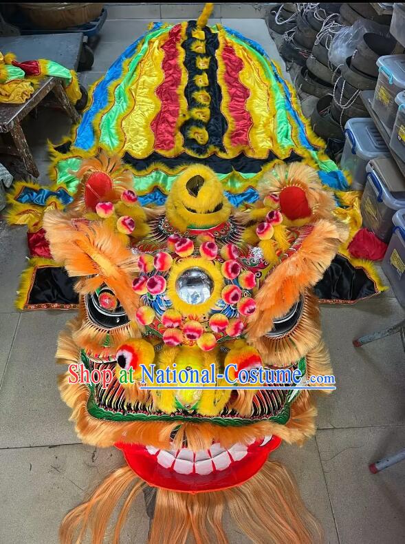 World Competition and Parade Lion Dance Costume New Year China Golden Fut San Lion Complete Set