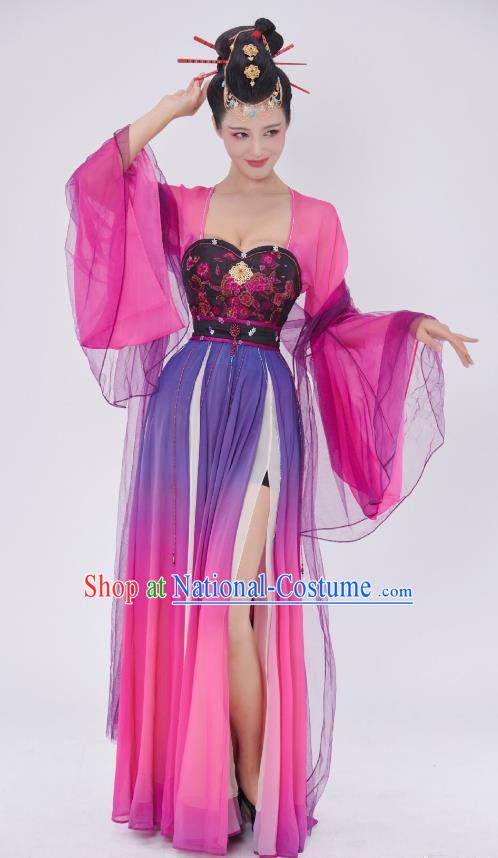 China TV Series Strange Tales of Tang Dynasty Courtesan Pink Dress Traditional Sexy Woman Clothing Ancient Female Costumes