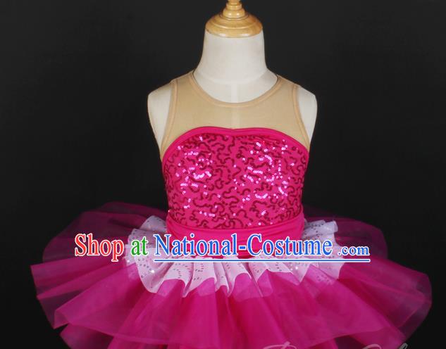 Children Gauze Skirt Sequined Stage Costume Ballet Dance Costume Performance Costume