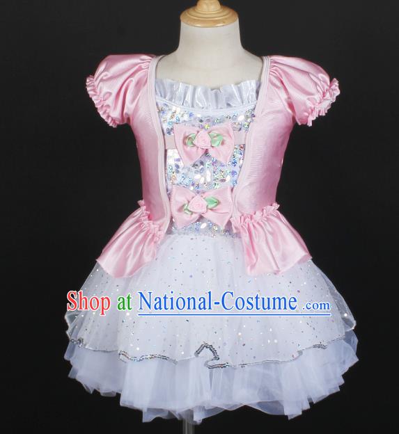 Children Girls Princess Dress Gauze Skirt Fluffy Performance Costume Performance Costume Stage Costume