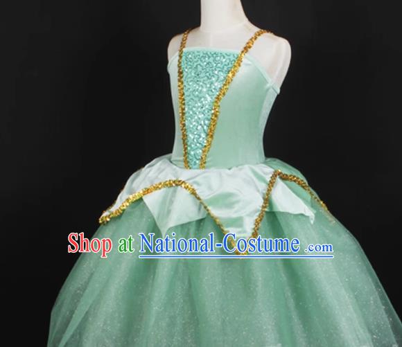 Children Spring And Summer Princess Dress Wedding Dress Fluffy Wonderful Fairy Western Style Costumes Stage Costumes