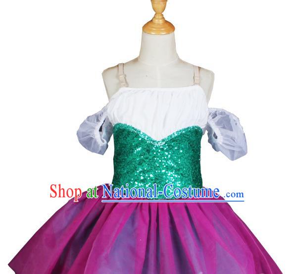 Children Princess Dress Gauze Skirt Spring And Summer Girls Fluffy Ballet Costume Stage Costume