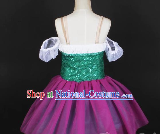 Children Princess Dress Gauze Skirt Spring And Summer Girls Fluffy Ballet Costume Stage Costume