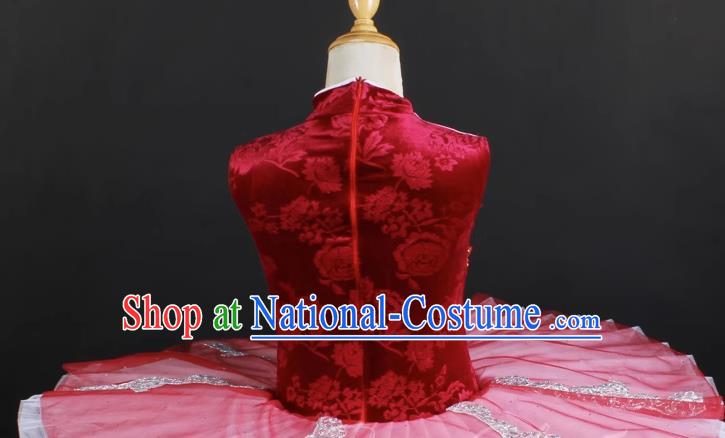 Children Female TUTU Skirt Professional Ballet Dance Skirt Stage Costume Performance Costume