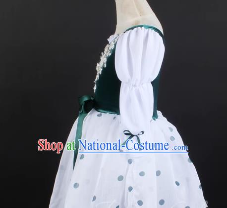 Children Spring And Autumn Long Sleeved Gauze Skirt Ballet Dance Skirt Performance Costume Stage Costume