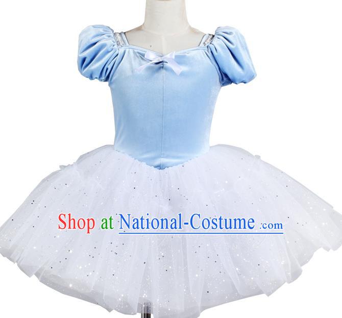 Children Gauze Skirt Puff Sleeve Tutu Skirt Stage Costume Performance Costume