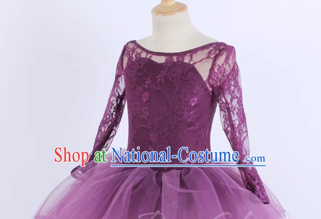 Children Girls Lace Adult Gauze Dress Princess Dress Performance Costume Performance Costume