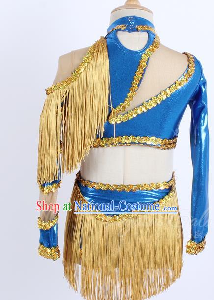 Children Spring And Summer Performance Costumes Stage Costumes Performance Costumes Tassel Irregular Jumpsuits