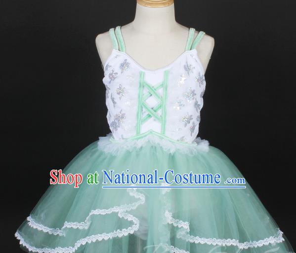 Children Princess Dress Suspenders Spring And Summer Dance Skirt Stage Costume Performance Costume