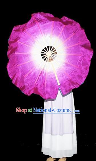 Chanting Lotus Dance Fan Round Fan Classical Dance Flower Fan In The Rain Special Art Test Twisting Northeast Big Yangko Fan