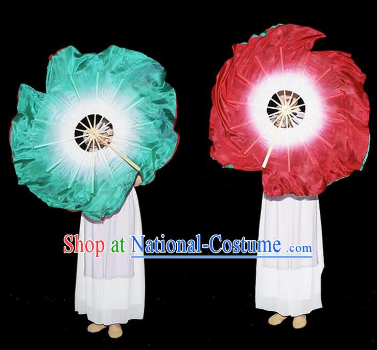 Chanting Lotus Dance Fan Round Fan Classical Dance Flower Fan In The Rain Special Art Test Twisting Northeast Big Yangko Fan