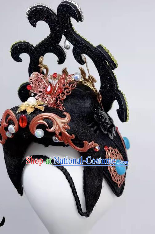 Classical Dunhuang Dance Head Plays A Performance Wig Hair Accessories Dream Back To Kucha Flying A Whole Set Of Hair Temples Ethnic Style