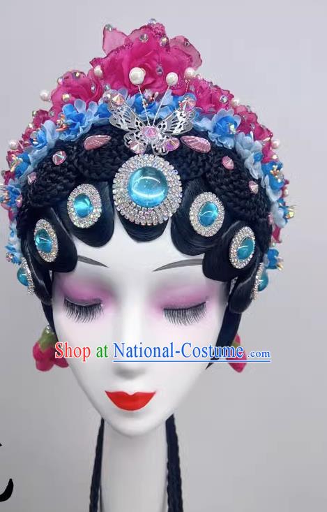 Chinese Dance National Style Opera Headdress Dance Headdress Wig Spring Boudoir Dream National Dance Art Examination Performance Headdress