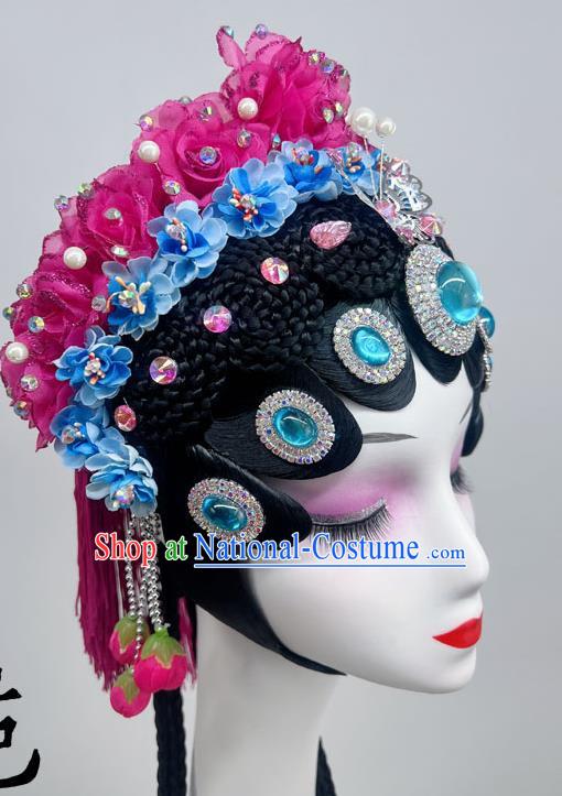 Chinese Dance National Style Opera Headdress Dance Headdress Wig Spring Boudoir Dream National Dance Art Examination Performance Headdress