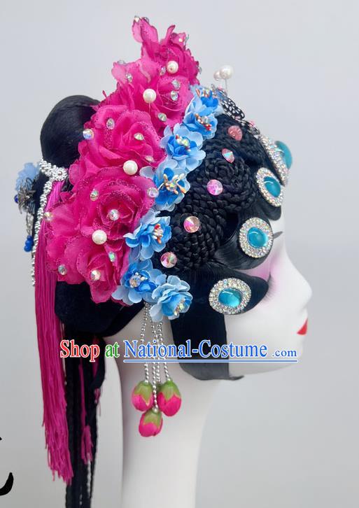 Chinese Dance National Style Opera Headdress Dance Headdress Wig Spring Boudoir Dream National Dance Art Examination Performance Headdress