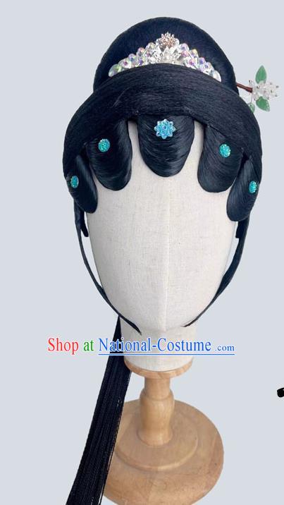 Spring Festival Gala Chinese Classical Dance Yijiang Qingshui Repertoire Dance Headgear Chinese Style Opera Wig Headgear Art Examination Headgear