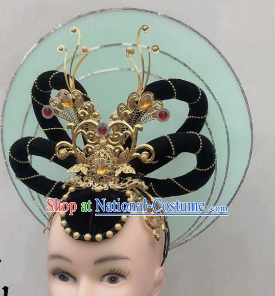 Dunhuang Dance Headdress Flying Classical Performance Lotte Silk Road Performance Headdress National Dance Art Examination Headwear