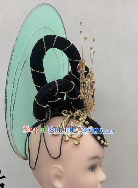 Dunhuang Dance Headdress Flying Classical Performance Lotte Silk Road Performance Headdress National Dance Art Examination Headwear