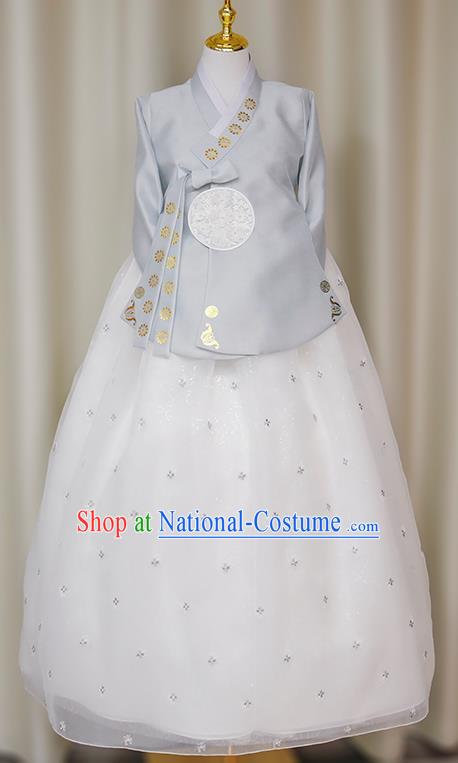 Korean Ladies Hanbok Court Style Bronzing Costumes