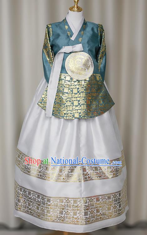 Korean Ladies Hanbok Bronzing Palace Performance Dress