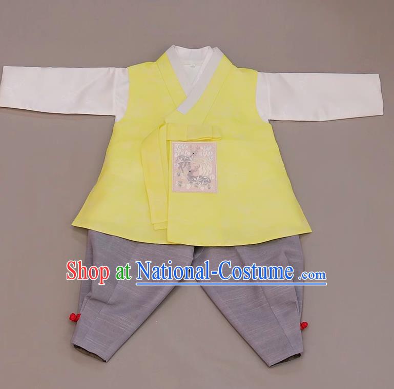 Korean Boy Hanbok 100 Day Birthday Party Performance Photography Clothing